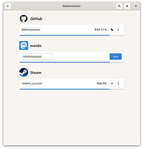 Authenticator GNOME App