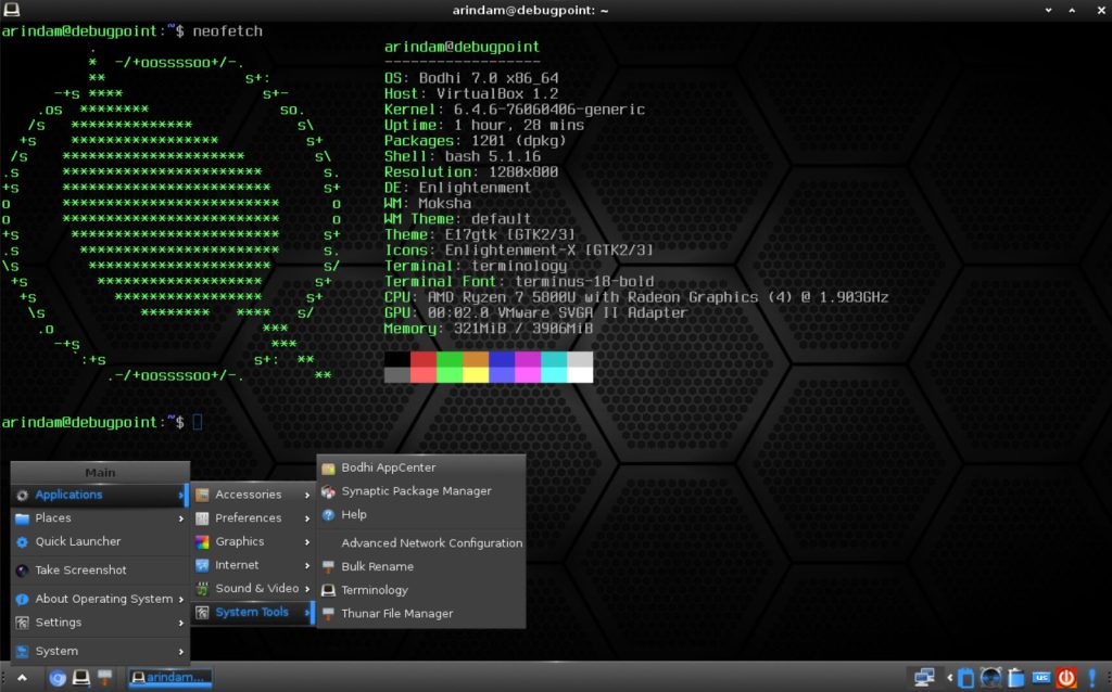 Bodhi Linux 7.0 Desktop