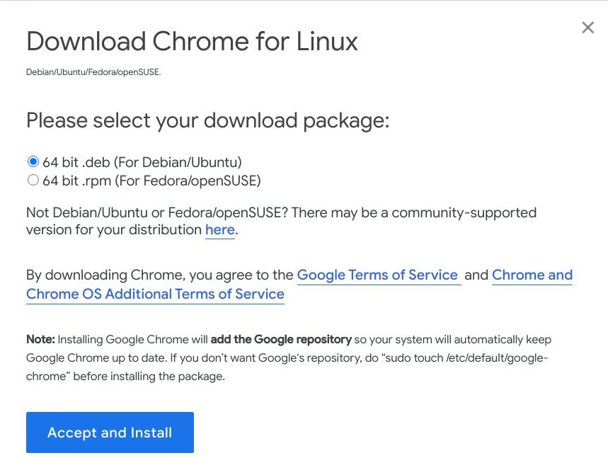 Download Chrome Window in Official Site