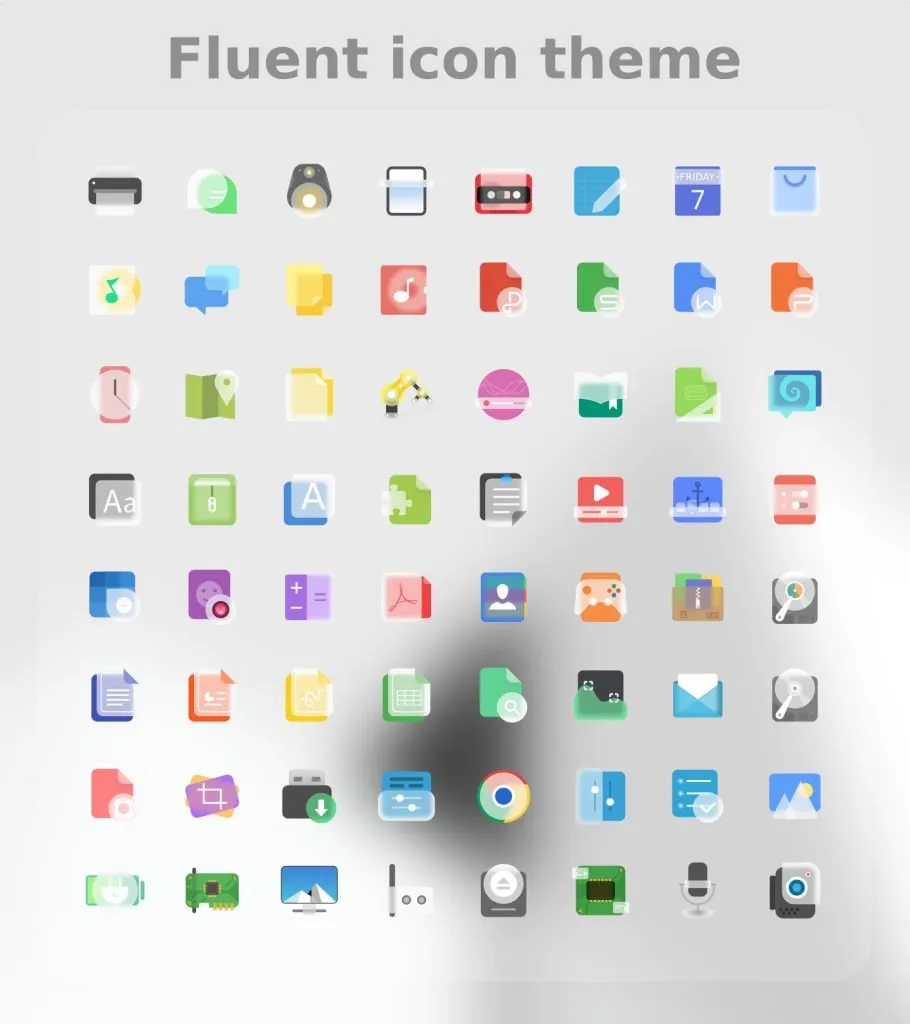 Fluent icon theme