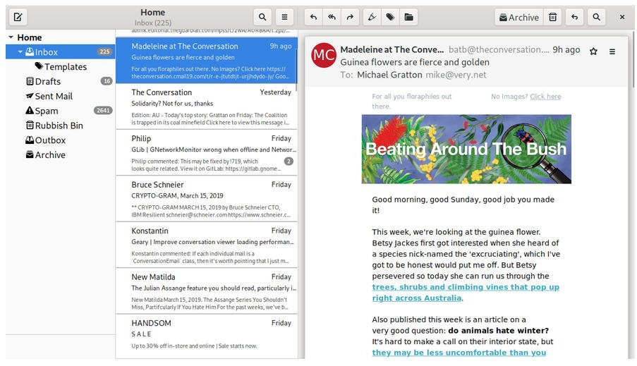 Geary Email Client for GNOME