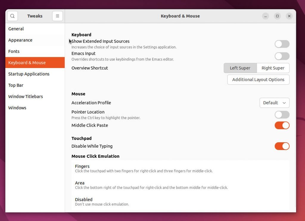 GNOME Tweaks Tool - Essential Ubuntu Apps