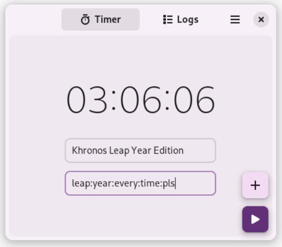 Khronos - GNOME App