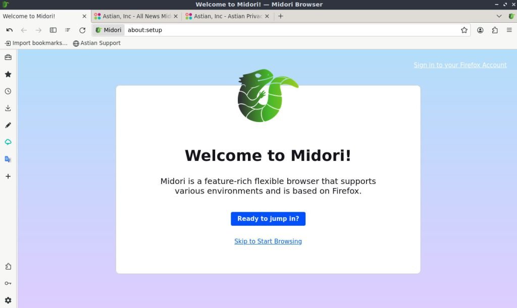 Midori web browser