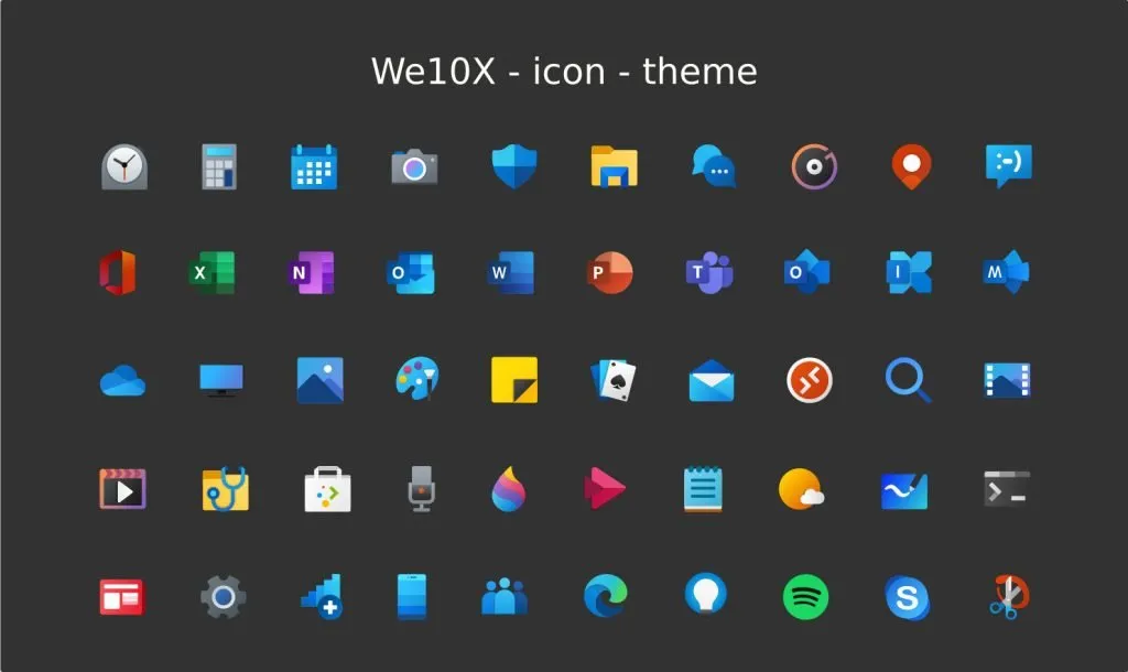 We10X icon theme