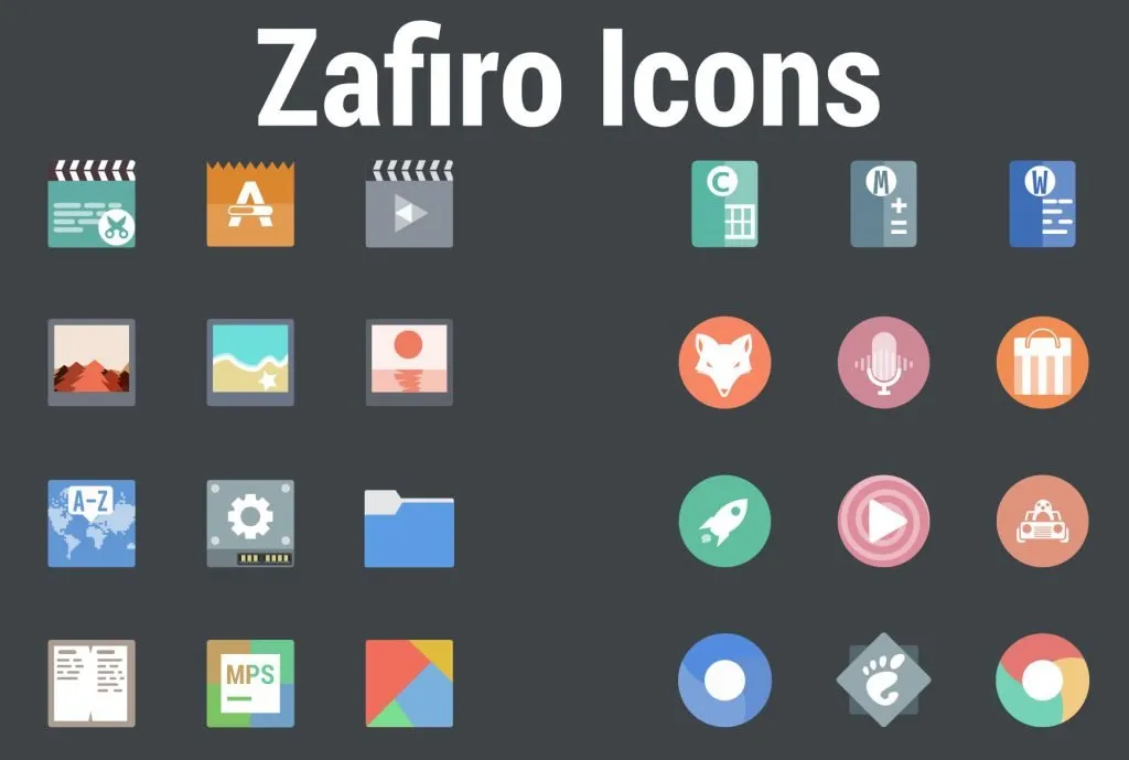 Zafiro icons